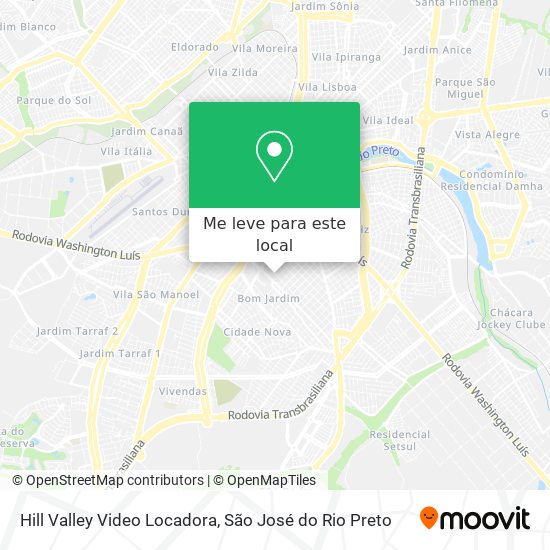 Hill Valley Video Locadora mapa