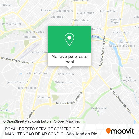 ROYAL PRESTO SERVICE COMERCIO E MANUTENCAO DE AR CONDICI mapa