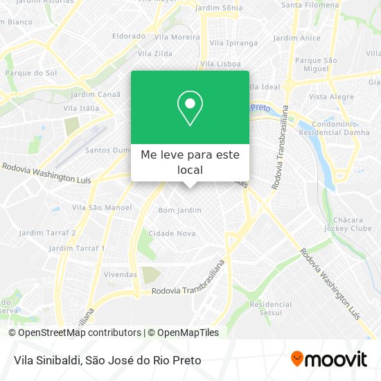 Vila Sinibaldi mapa