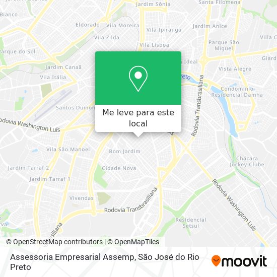 Assessoria Empresarial Assemp mapa