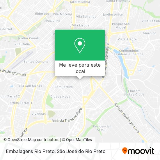 Embalagens Rio Preto mapa