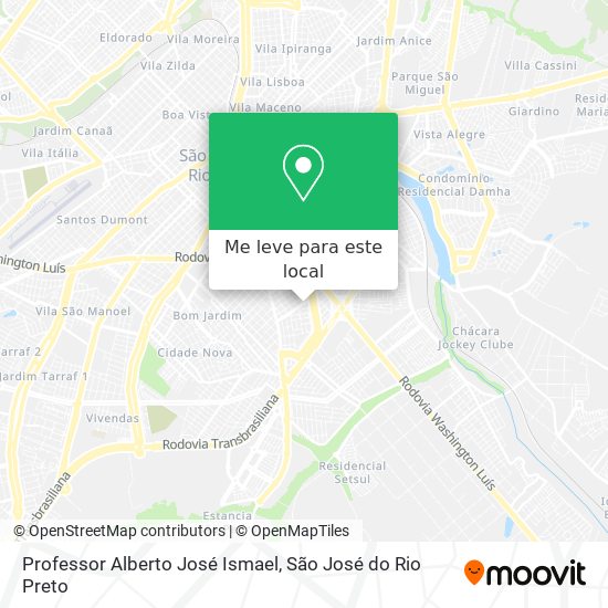 Professor Alberto José Ismael mapa