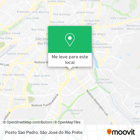 Posto Sao Pedro mapa