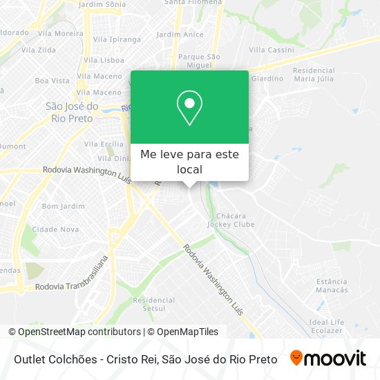 Outlet Colchões - Cristo Rei mapa