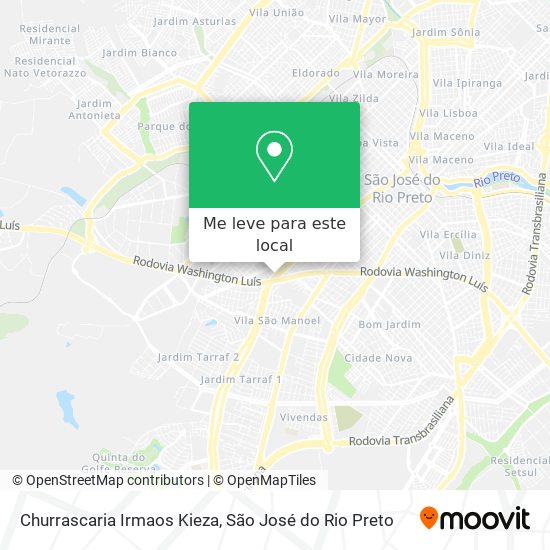 Churrascaria Irmaos Kieza mapa
