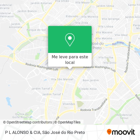 P L ALONSO & CIA mapa