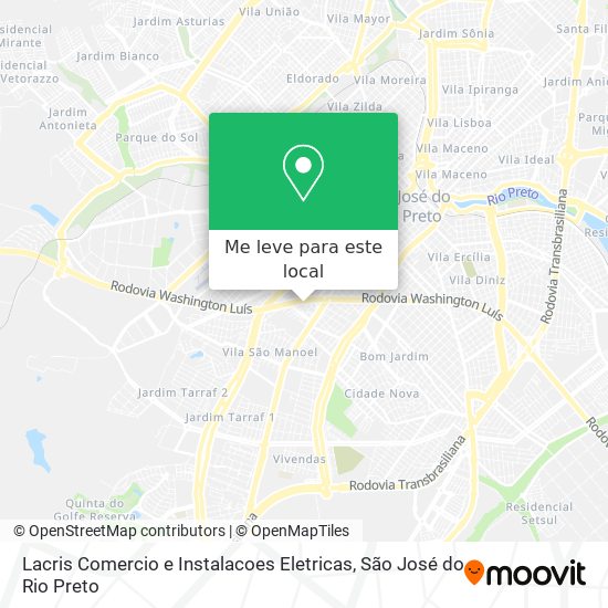 Lacris Comercio e Instalacoes Eletricas mapa