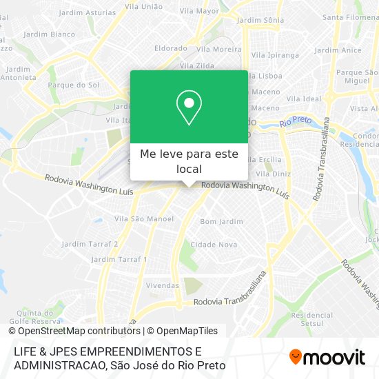 LIFE & JPES EMPREENDIMENTOS E ADMINISTRACAO mapa