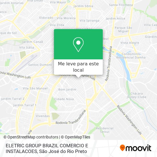 ELETRIC GROUP BRAZIL COMERCIO E INSTALACOES mapa