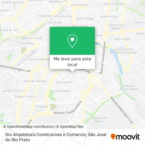 Srs Arquitetura Construcoes e Comercio mapa