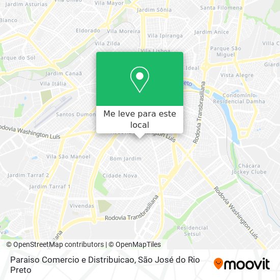 Paraiso Comercio e Distribuicao mapa