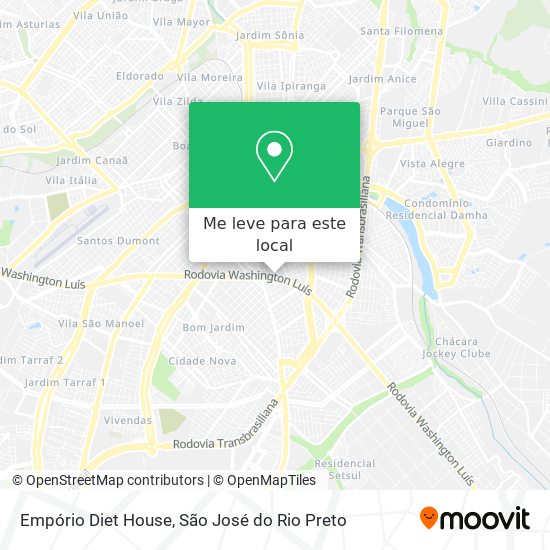 Empório Diet House mapa