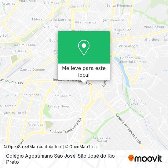 Colégio Agostiniano São José mapa
