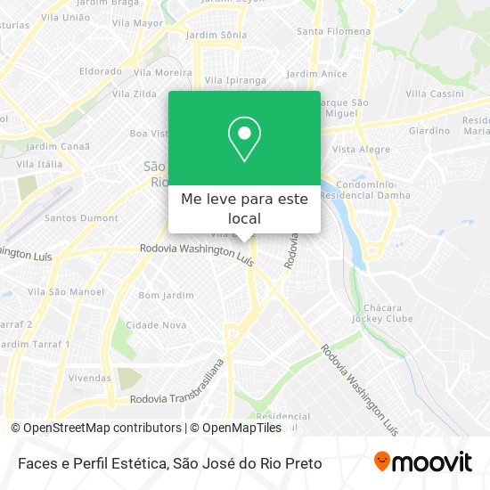 Faces e Perfil Estética mapa