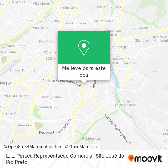 L. L. Peruca Representacao Comercial mapa