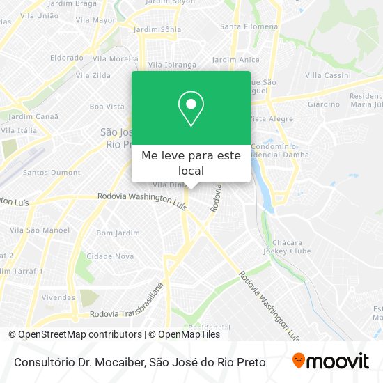 Consultório Dr. Mocaiber mapa