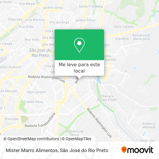 Mister Marro Alimentos mapa