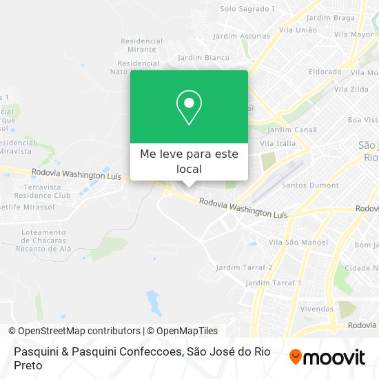 Pasquini & Pasquini Confeccoes mapa