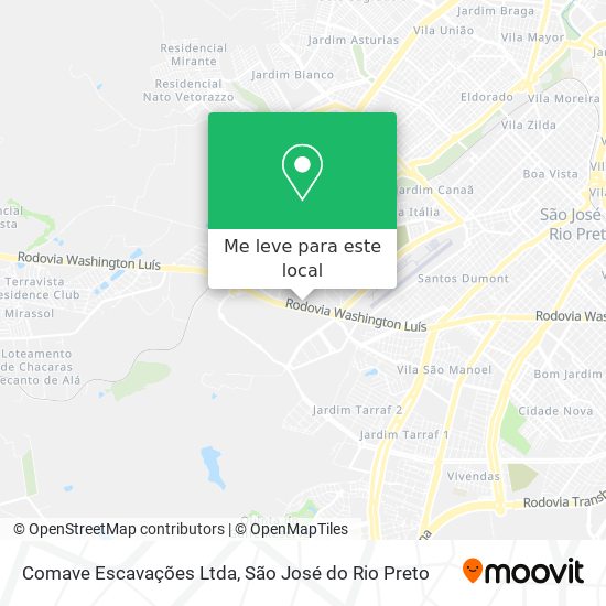 Comave Escavações Ltda mapa