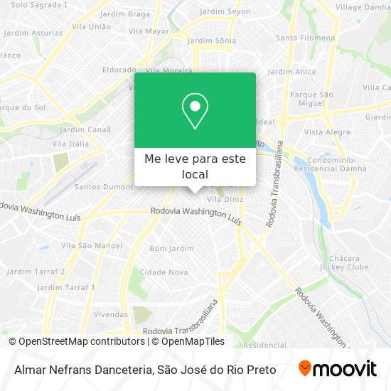 Almar Nefrans Danceteria mapa