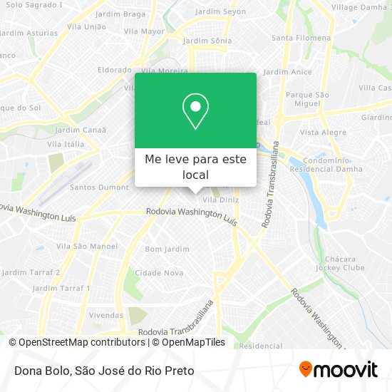 Dona Bolo mapa