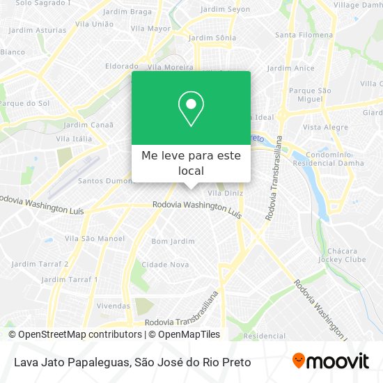 Lava Jato Papaleguas mapa