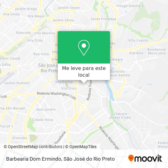 Barbearia Dom Ermindo mapa
