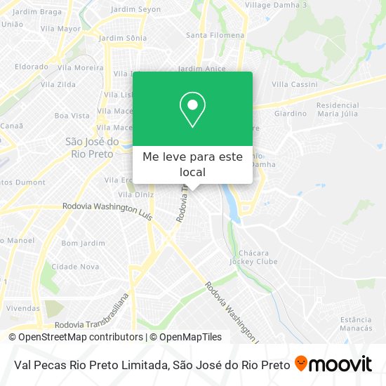 Val Pecas Rio Preto Limitada mapa