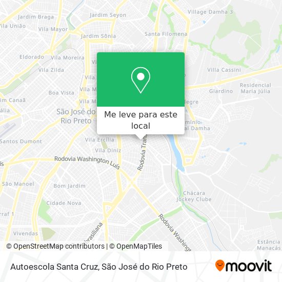 Autoescola Santa Cruz mapa