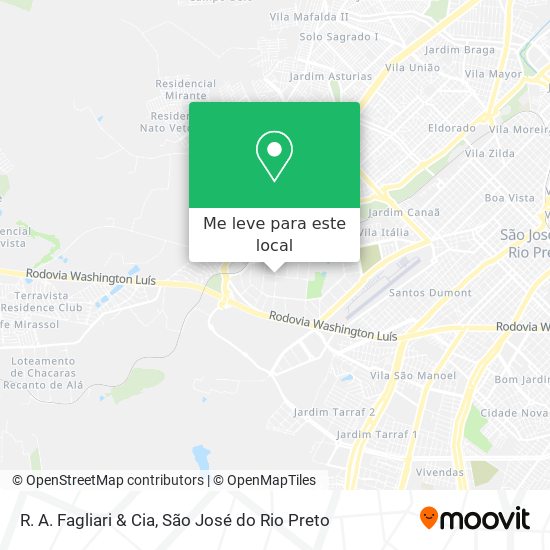 R. A. Fagliari & Cia mapa