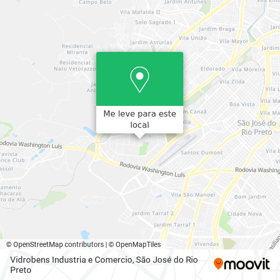 Vidrobens Industria e Comercio mapa