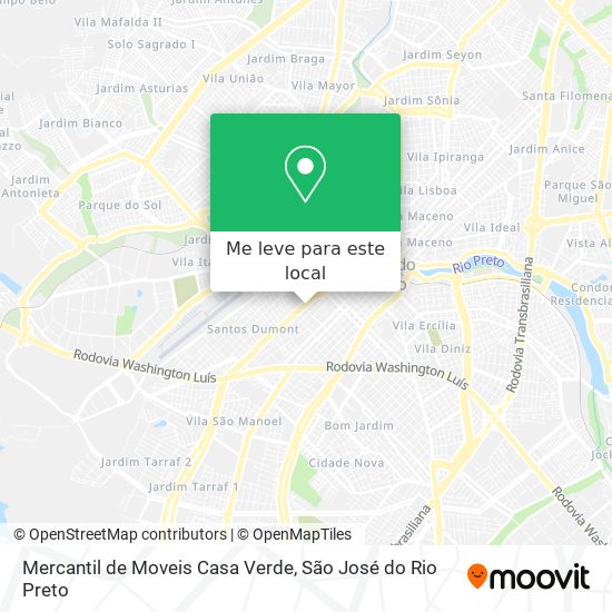 Mercantil de Moveis Casa Verde mapa