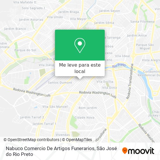 Nabuco Comercio De Artigos Funerarios mapa