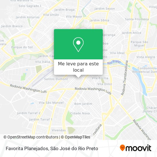 Favorita Planejados mapa