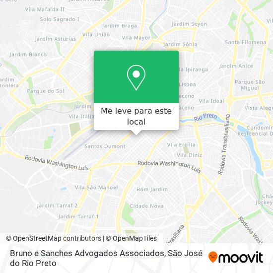 Bruno e Sanches Advogados Associados mapa