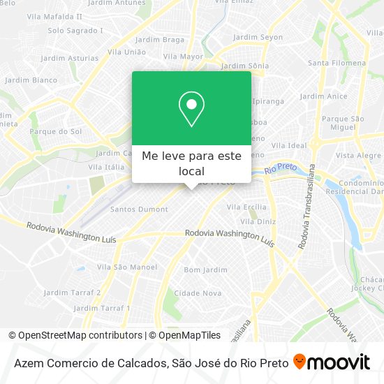 Azem Comercio de Calcados mapa