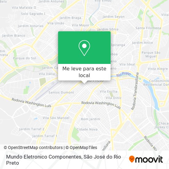 Mundo Eletronico Componentes mapa