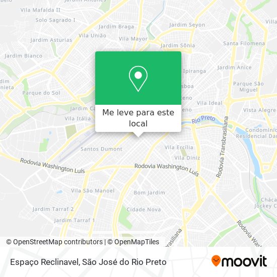 Espaço Reclinavel mapa