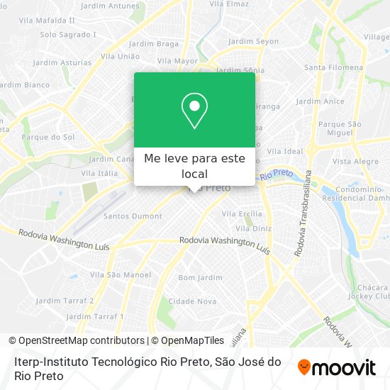 Iterp-Instituto Tecnológico Rio Preto mapa