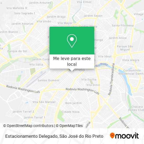 Estacionamento Delegado mapa