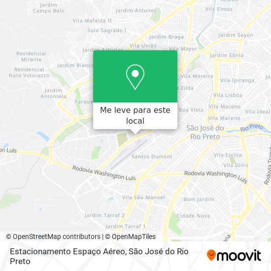 Estacionamento Espaço Aéreo mapa