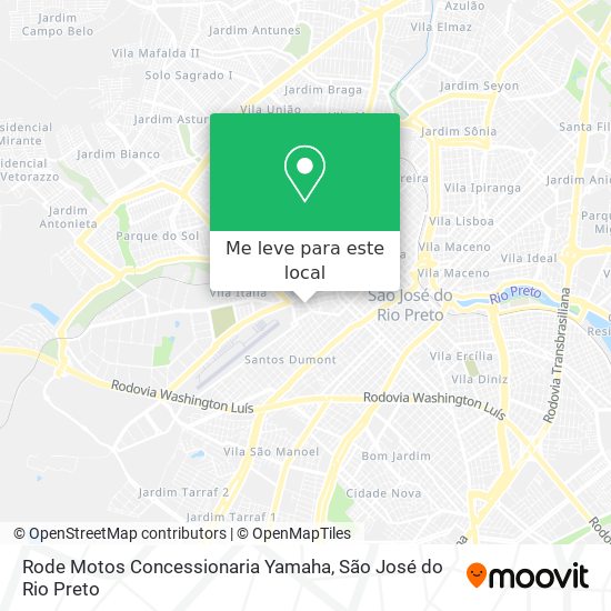 Rode Motos Concessionaria Yamaha mapa