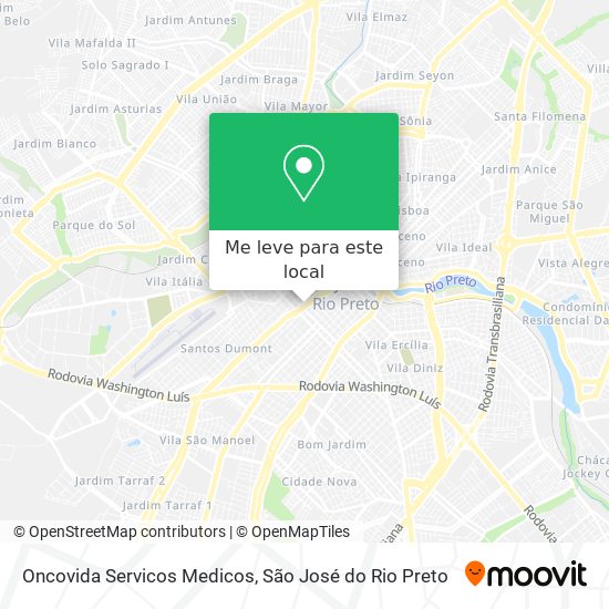Oncovida Servicos Medicos mapa
