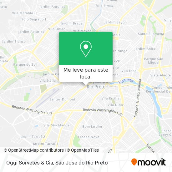 Oggi Sorvetes & Cia mapa