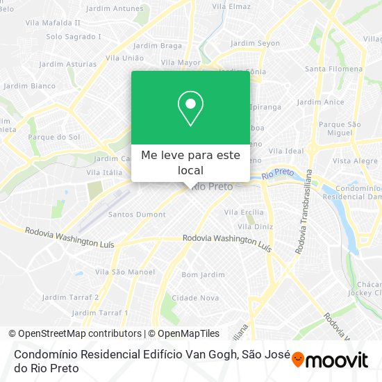Condomínio Residencial Edifício Van Gogh mapa