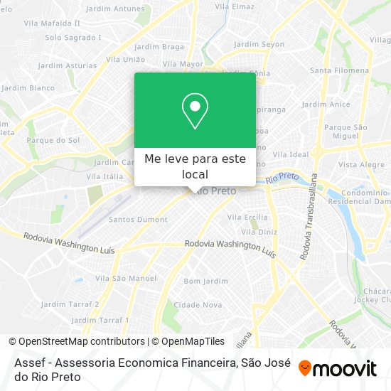 Assef - Assessoria Economica Financeira mapa