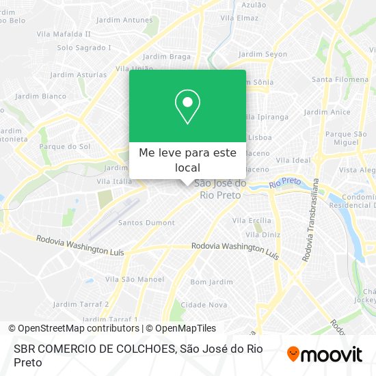 SBR COMERCIO DE COLCHOES mapa