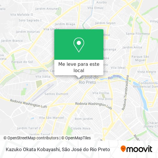 Kazuko Okata Kobayashi mapa