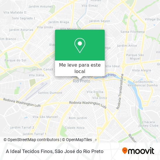 A Ideal Tecidos Finos mapa