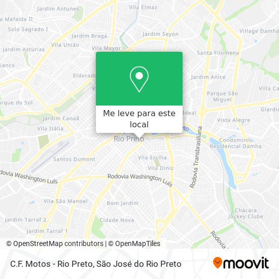 C.F. Motos - Rio Preto mapa